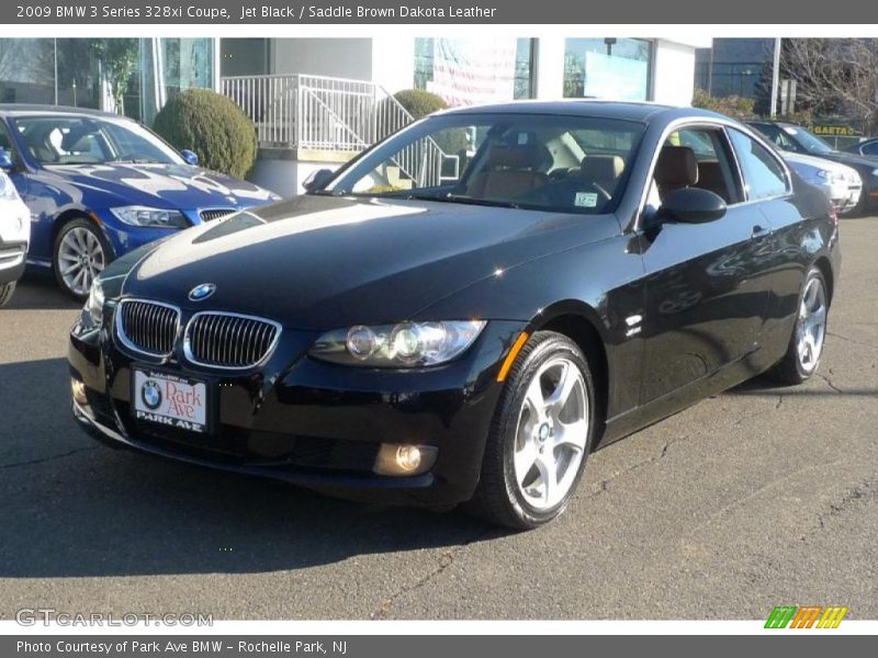 Jet Black / Saddle Brown Dakota Leather 2009 BMW 3 Series 328xi Coupe