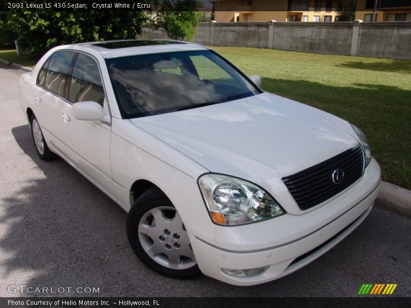 Crystal White / Ecru 2003 Lexus LS 430 Sedan