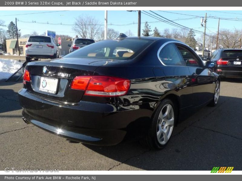 Jet Black / Saddle Brown Dakota Leather 2009 BMW 3 Series 328xi Coupe