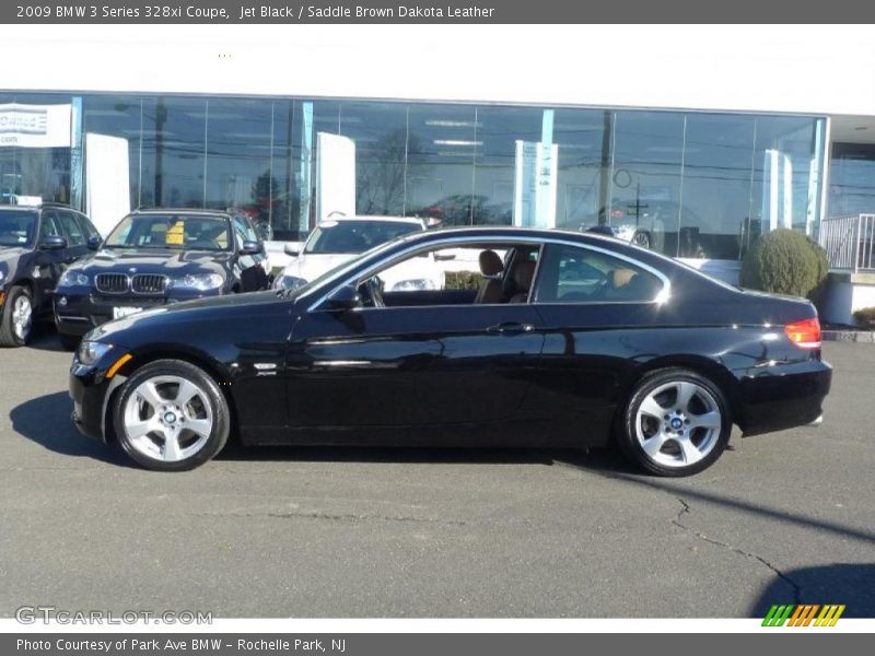 Jet Black / Saddle Brown Dakota Leather 2009 BMW 3 Series 328xi Coupe