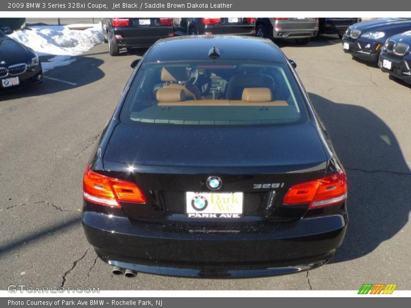 Jet Black / Saddle Brown Dakota Leather 2009 BMW 3 Series 328xi Coupe