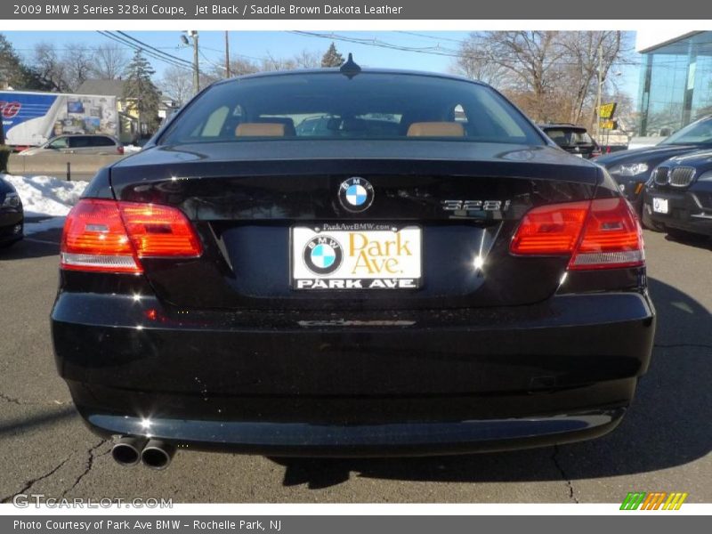 Jet Black / Saddle Brown Dakota Leather 2009 BMW 3 Series 328xi Coupe