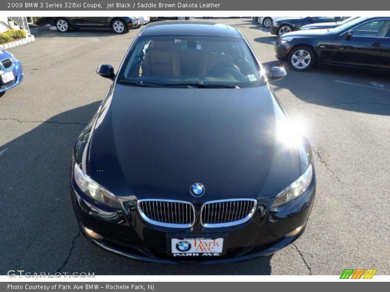 Jet Black / Saddle Brown Dakota Leather 2009 BMW 3 Series 328xi Coupe