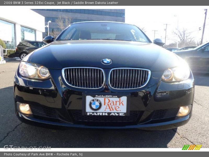 Jet Black / Saddle Brown Dakota Leather 2009 BMW 3 Series 328xi Coupe