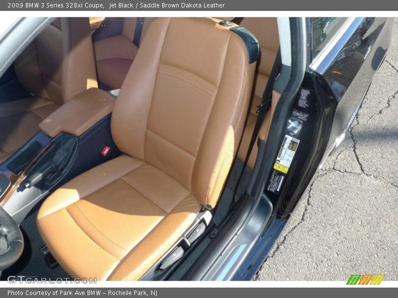 Jet Black / Saddle Brown Dakota Leather 2009 BMW 3 Series 328xi Coupe