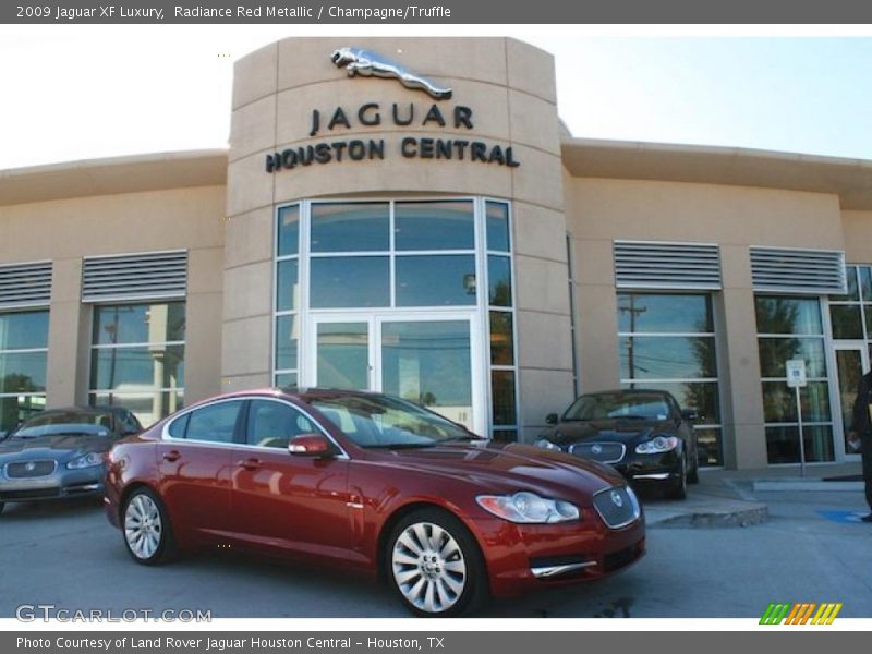 Radiance Red Metallic / Champagne/Truffle 2009 Jaguar XF Luxury