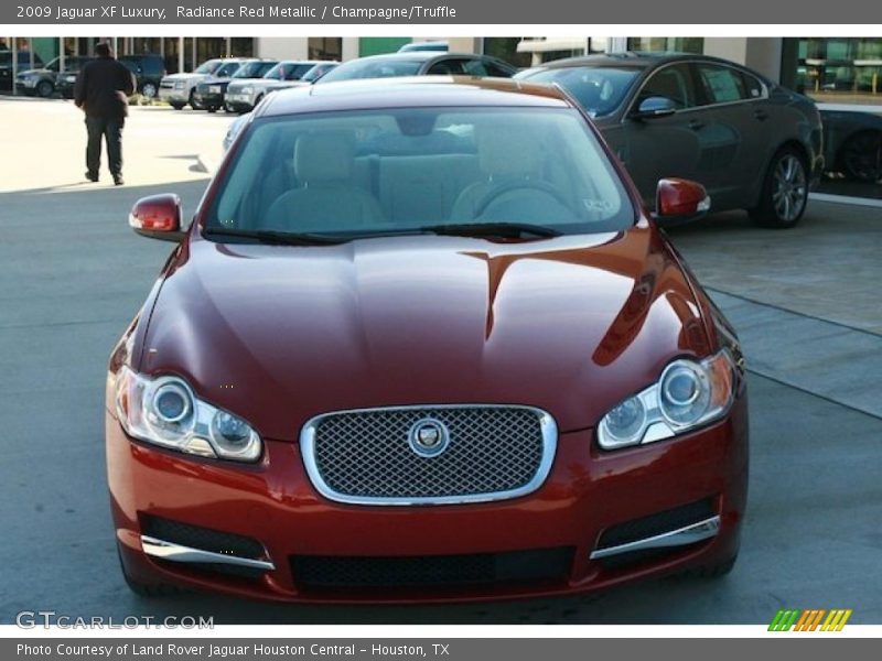 Radiance Red Metallic / Champagne/Truffle 2009 Jaguar XF Luxury