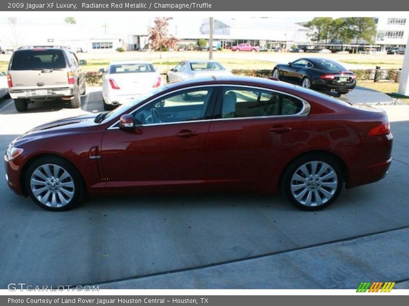 Radiance Red Metallic / Champagne/Truffle 2009 Jaguar XF Luxury