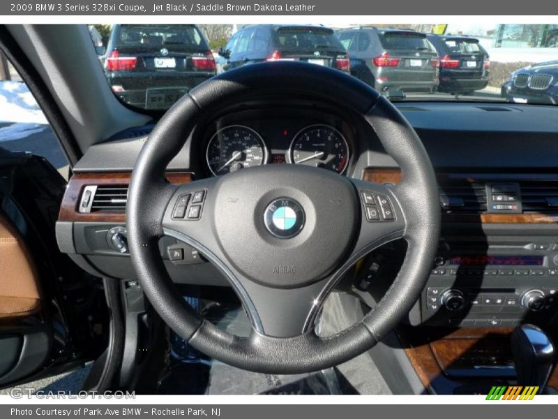 Jet Black / Saddle Brown Dakota Leather 2009 BMW 3 Series 328xi Coupe