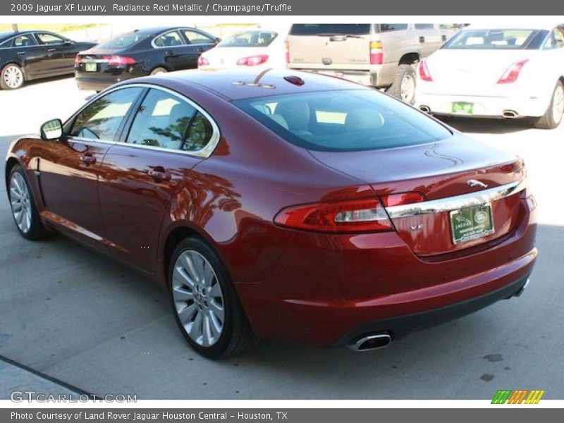 Radiance Red Metallic / Champagne/Truffle 2009 Jaguar XF Luxury