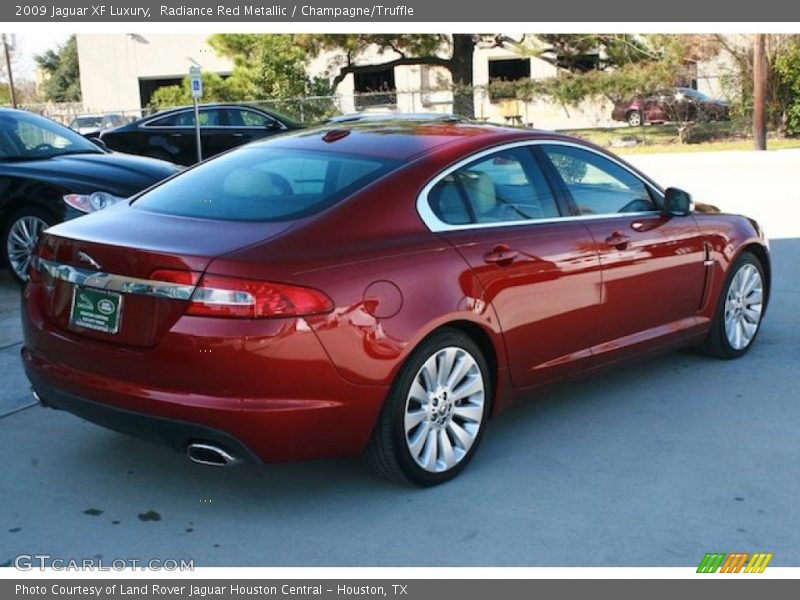 Radiance Red Metallic / Champagne/Truffle 2009 Jaguar XF Luxury