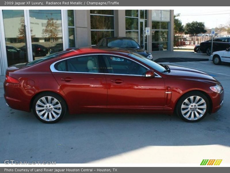 Radiance Red Metallic / Champagne/Truffle 2009 Jaguar XF Luxury