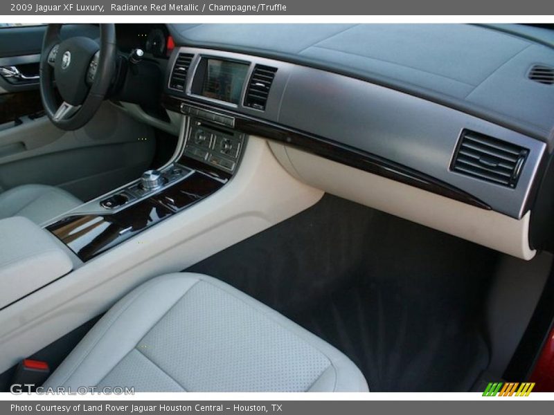 Radiance Red Metallic / Champagne/Truffle 2009 Jaguar XF Luxury