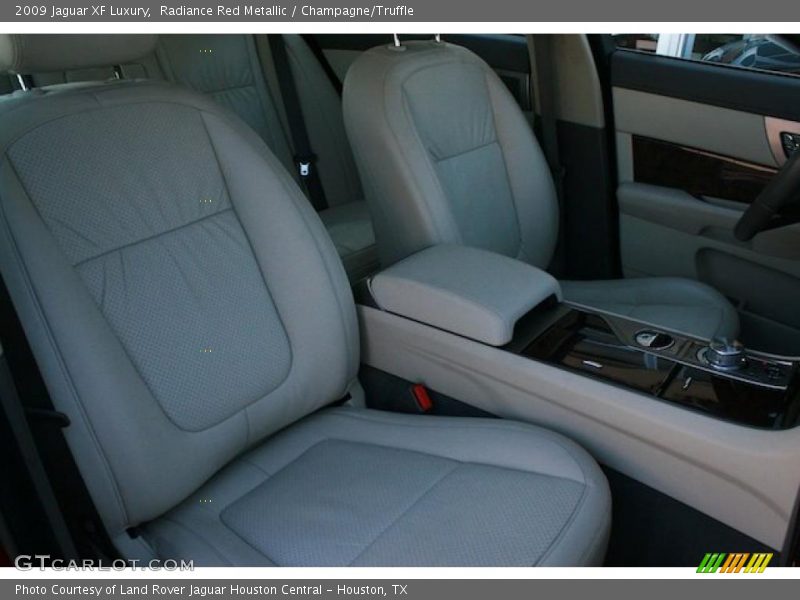 Radiance Red Metallic / Champagne/Truffle 2009 Jaguar XF Luxury