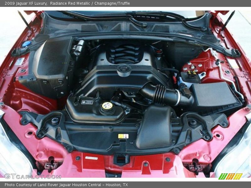 Radiance Red Metallic / Champagne/Truffle 2009 Jaguar XF Luxury