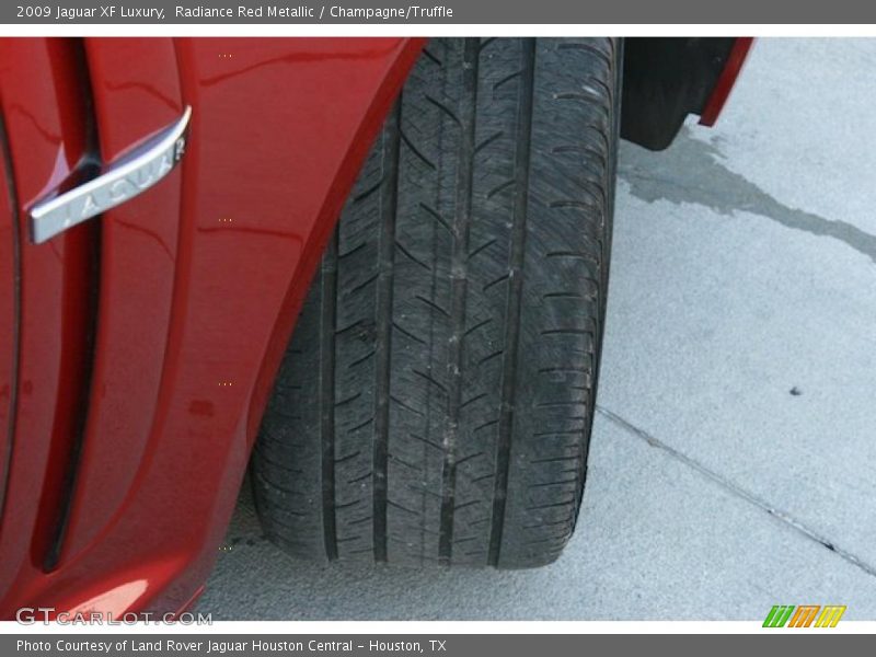 Radiance Red Metallic / Champagne/Truffle 2009 Jaguar XF Luxury