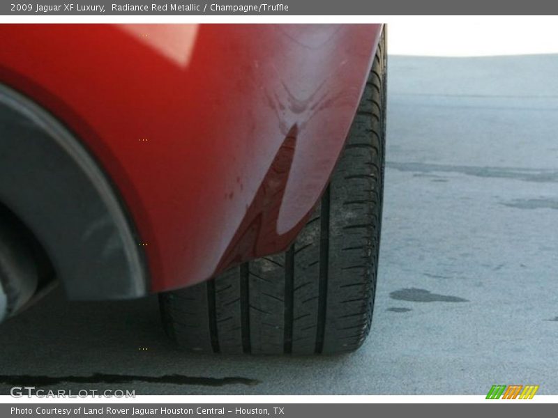 Radiance Red Metallic / Champagne/Truffle 2009 Jaguar XF Luxury