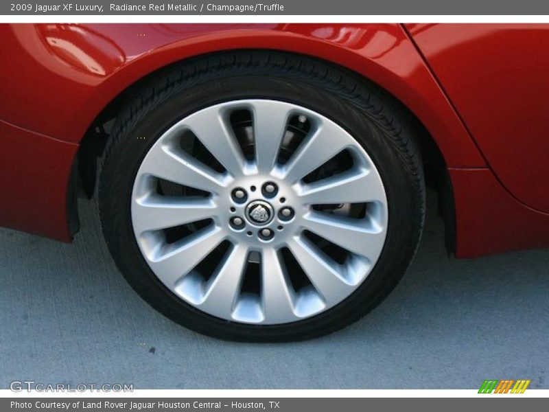Radiance Red Metallic / Champagne/Truffle 2009 Jaguar XF Luxury