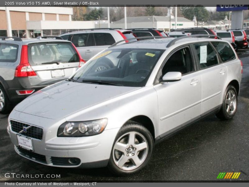 Silver Metallic / Off-Black 2005 Volvo V50 T5 AWD