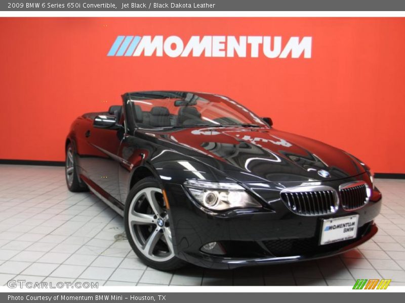 Jet Black / Black Dakota Leather 2009 BMW 6 Series 650i Convertible