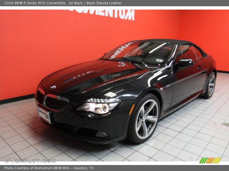 Jet Black / Black Dakota Leather 2009 BMW 6 Series 650i Convertible