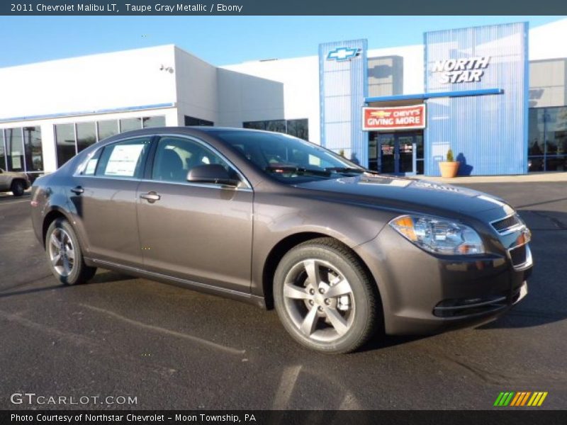 Taupe Gray Metallic / Ebony 2011 Chevrolet Malibu LT