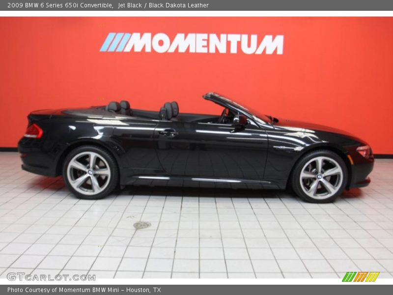 Jet Black / Black Dakota Leather 2009 BMW 6 Series 650i Convertible