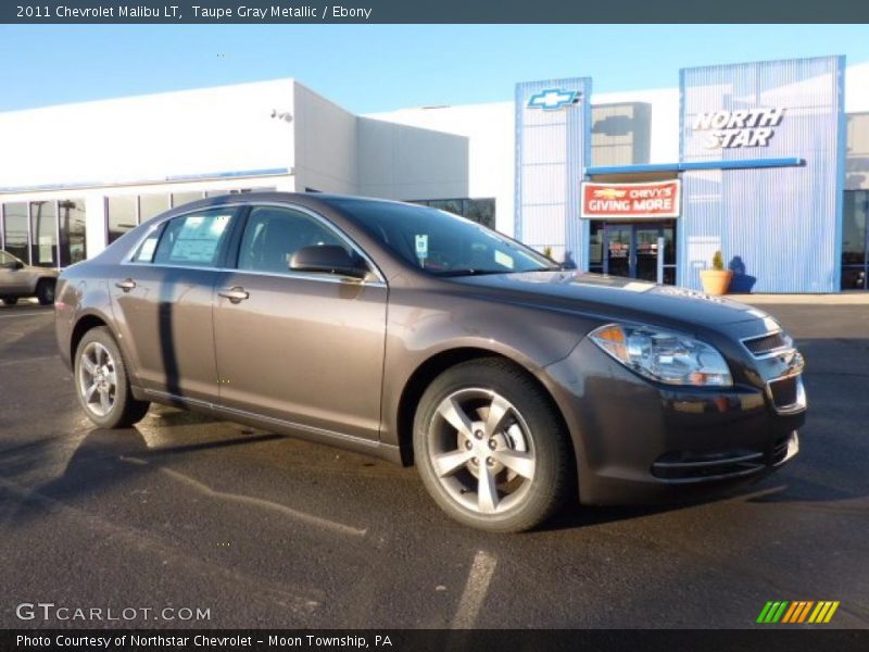 Taupe Gray Metallic / Ebony 2011 Chevrolet Malibu LT