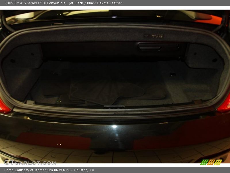 Jet Black / Black Dakota Leather 2009 BMW 6 Series 650i Convertible