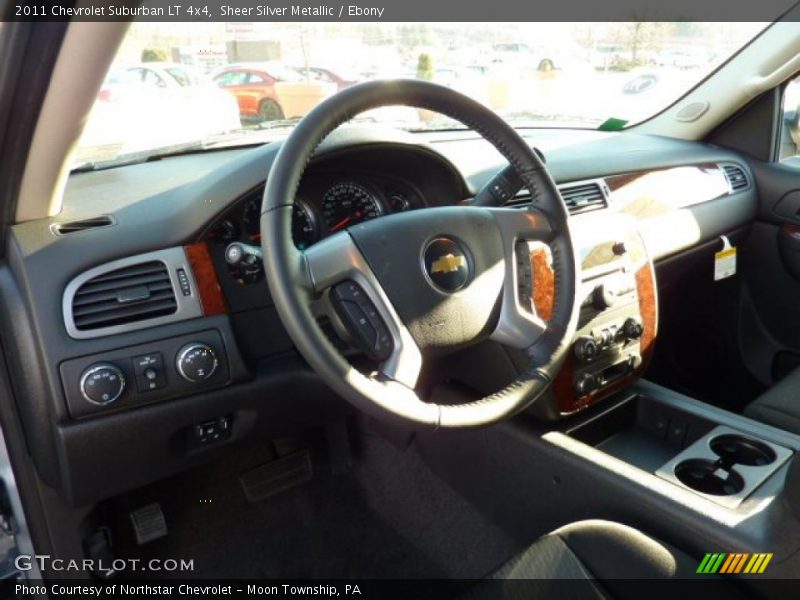 Sheer Silver Metallic / Ebony 2011 Chevrolet Suburban LT 4x4