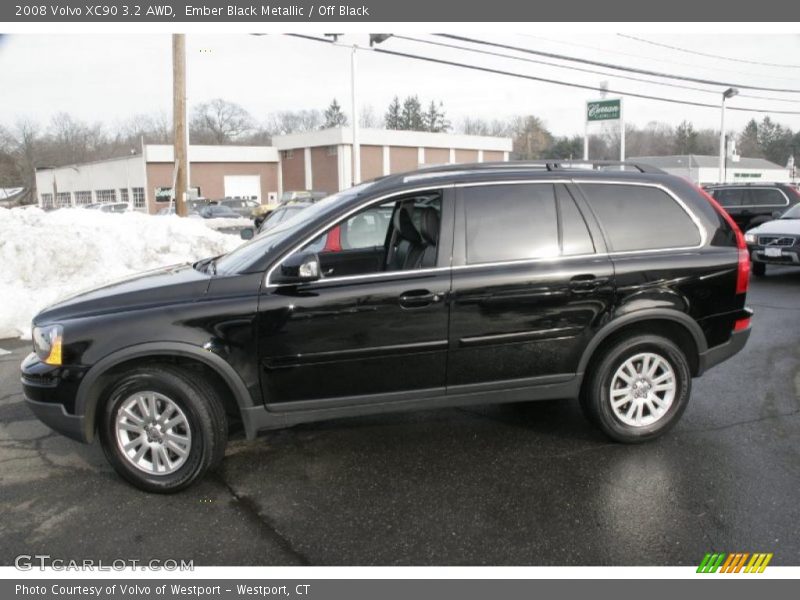 Ember Black Metallic / Off Black 2008 Volvo XC90 3.2 AWD