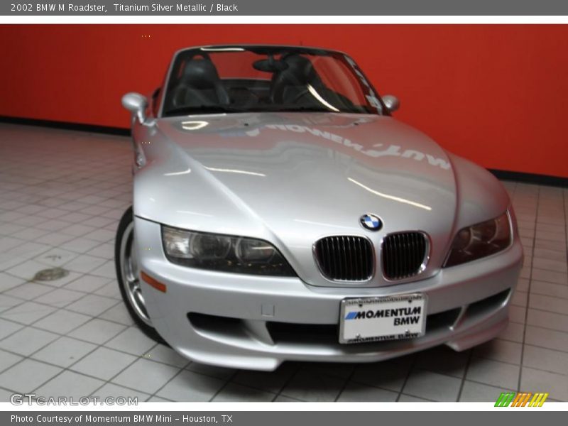 Titanium Silver Metallic / Black 2002 BMW M Roadster