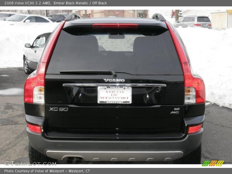 Ember Black Metallic / Off Black 2008 Volvo XC90 3.2 AWD