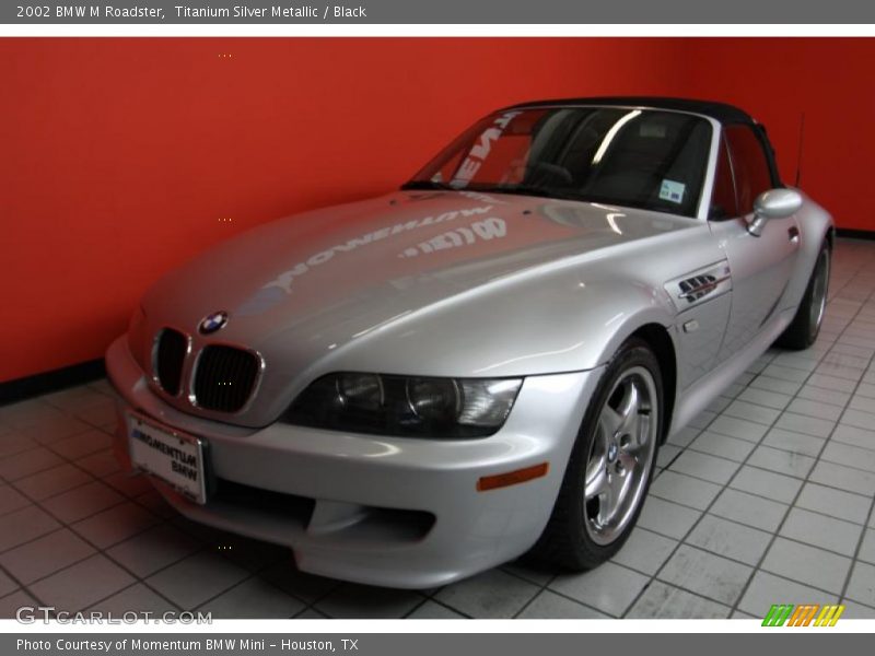 Titanium Silver Metallic / Black 2002 BMW M Roadster