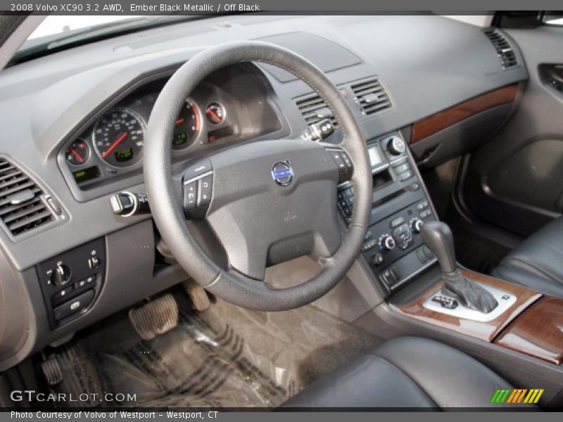 Ember Black Metallic / Off Black 2008 Volvo XC90 3.2 AWD