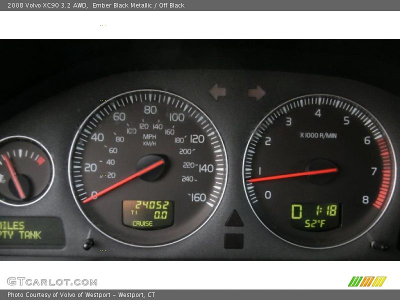 Ember Black Metallic / Off Black 2008 Volvo XC90 3.2 AWD