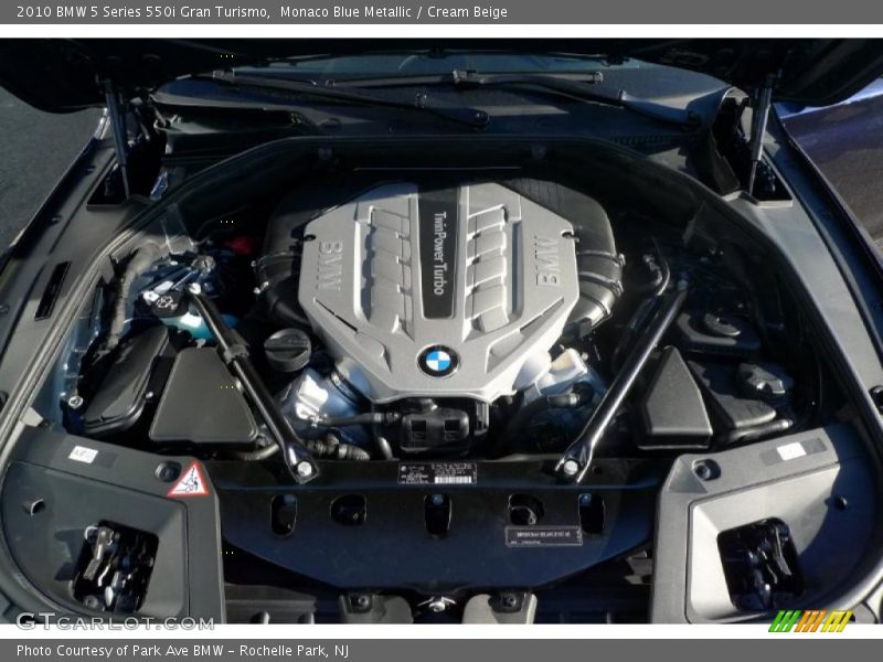  2010 5 Series 550i Gran Turismo Engine - 4.4 Liter Twin-Turbocharged DOHC 32-Valve VVT V8