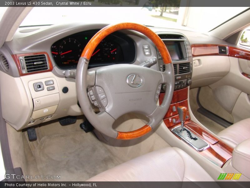 Crystal White / Ecru 2003 Lexus LS 430 Sedan