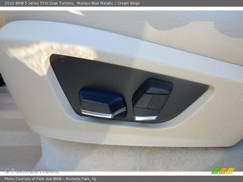 Monaco Blue Metallic / Cream Beige 2010 BMW 5 Series 550i Gran Turismo