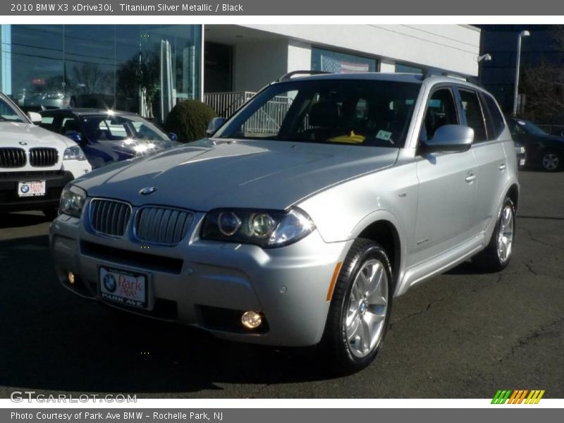 Titanium Silver Metallic / Black 2010 BMW X3 xDrive30i