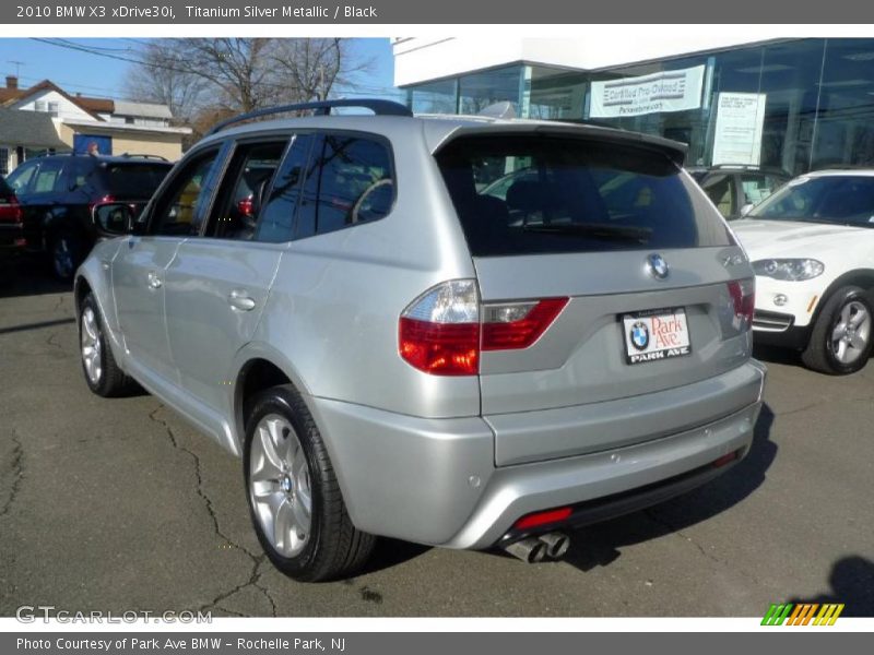Titanium Silver Metallic / Black 2010 BMW X3 xDrive30i
