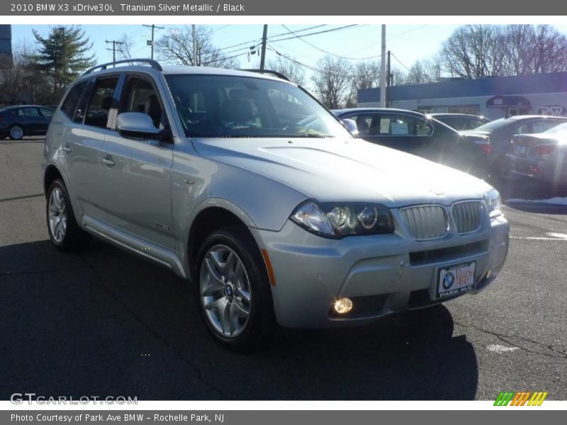 Titanium Silver Metallic / Black 2010 BMW X3 xDrive30i