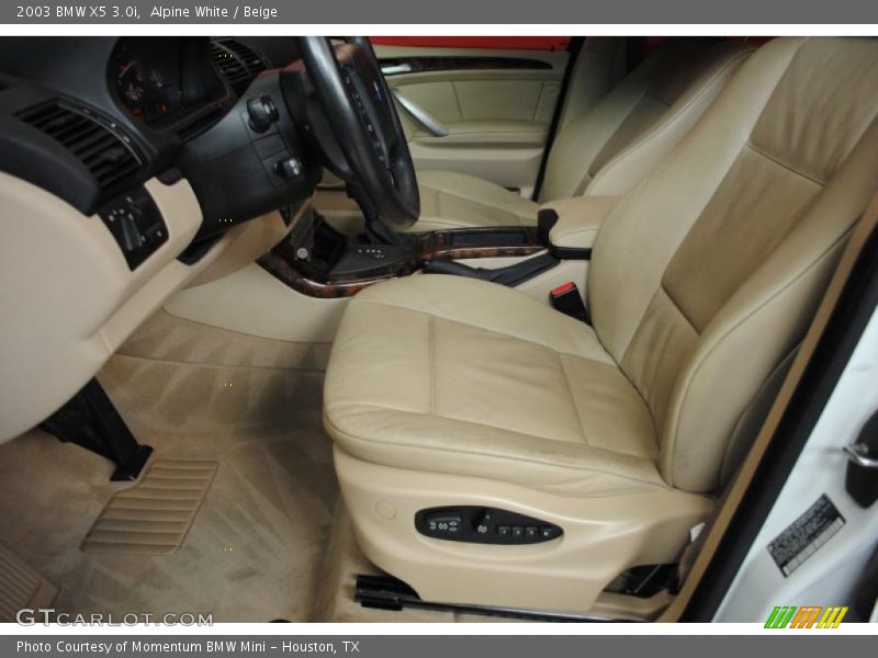 Alpine White / Beige 2003 BMW X5 3.0i