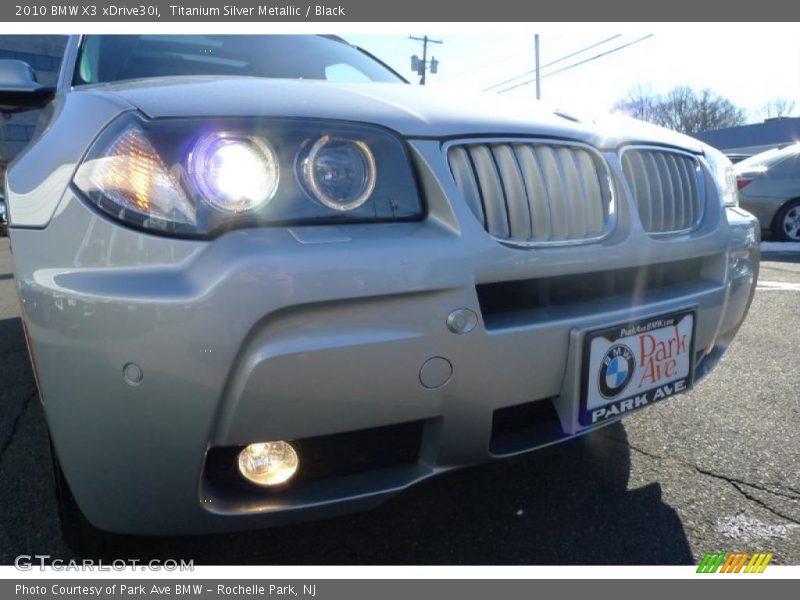 Titanium Silver Metallic / Black 2010 BMW X3 xDrive30i