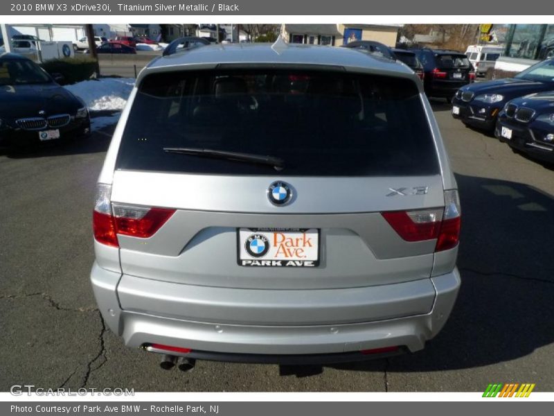 Titanium Silver Metallic / Black 2010 BMW X3 xDrive30i