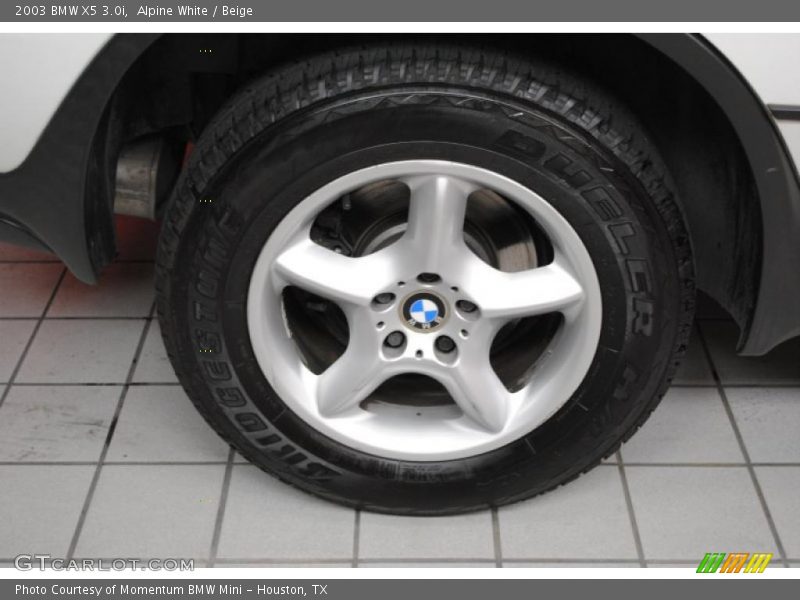 Alpine White / Beige 2003 BMW X5 3.0i