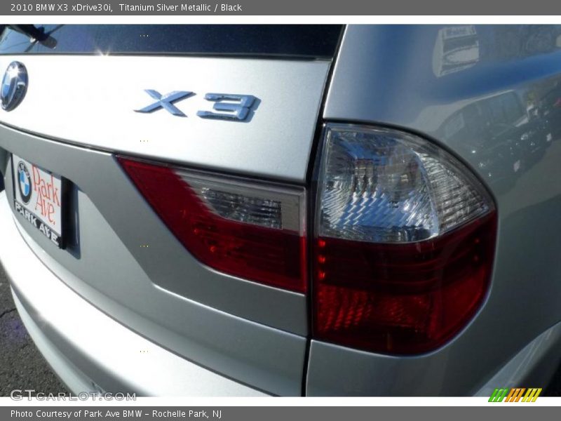 Titanium Silver Metallic / Black 2010 BMW X3 xDrive30i