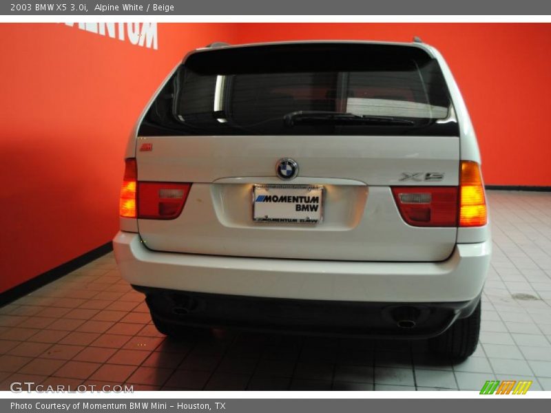Alpine White / Beige 2003 BMW X5 3.0i