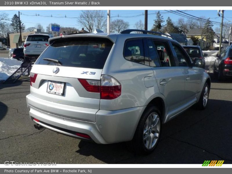 Titanium Silver Metallic / Black 2010 BMW X3 xDrive30i