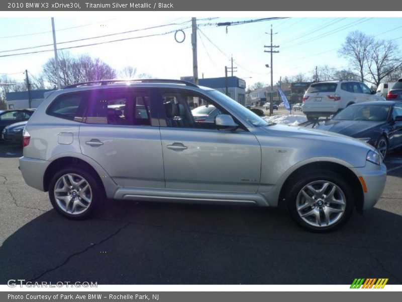 Titanium Silver Metallic / Black 2010 BMW X3 xDrive30i